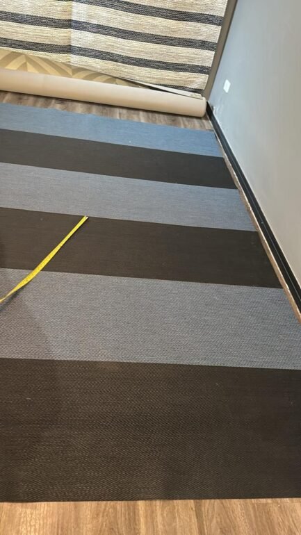 Impermeável Geométrico Azul e Cinza (OUTLET) 2,96x2,67m